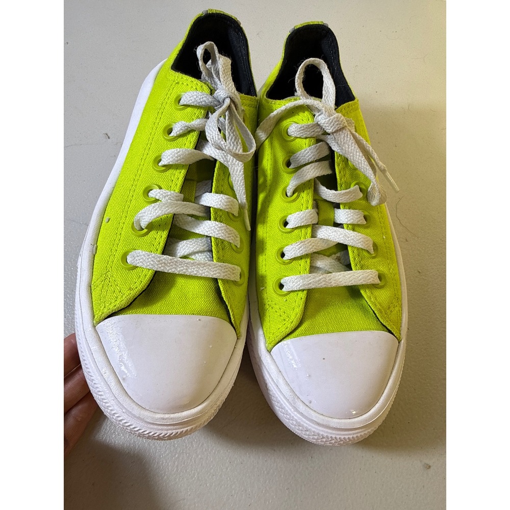 Converse Chuck Taylor All Star Move Platform Low too Neon Lime Green W Sz 7 - Picture 14 of 14